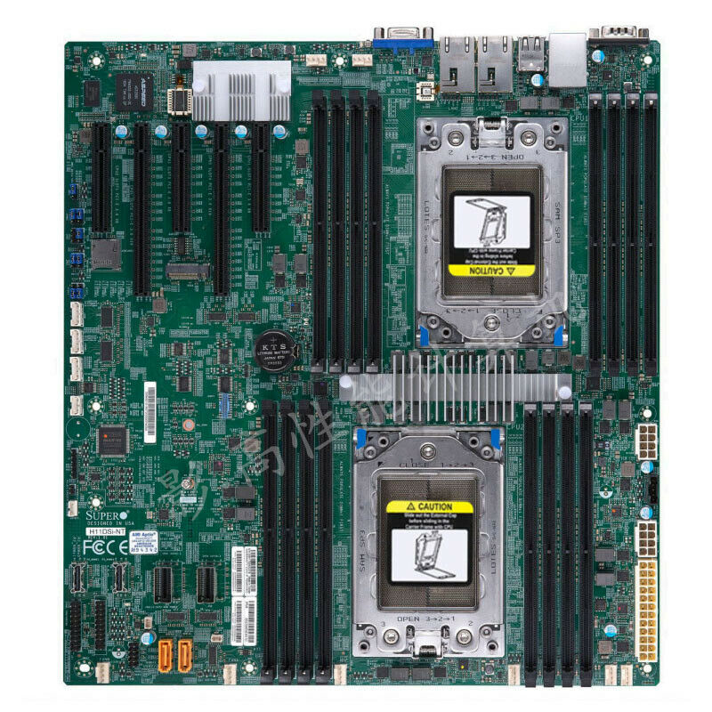 Supermic H11DSi-NT Motherboard - огляд і ціна Dual Socket Sp3 Epyc Motherboard